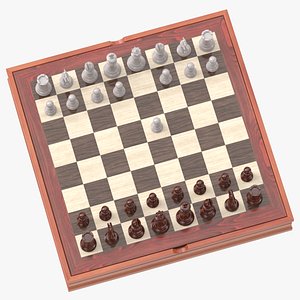 chess board set 02 3D