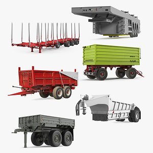 Trailers Collection 10 3D model