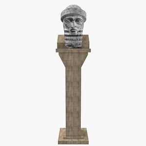 ancient statue 2 3D model