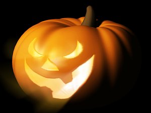 free obj model halloween pumpkin