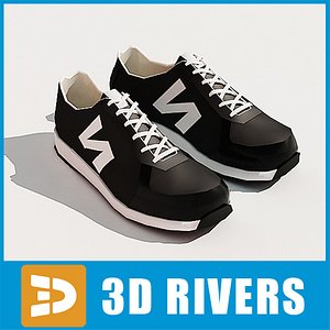 jogging shoes sneakers 3d max
