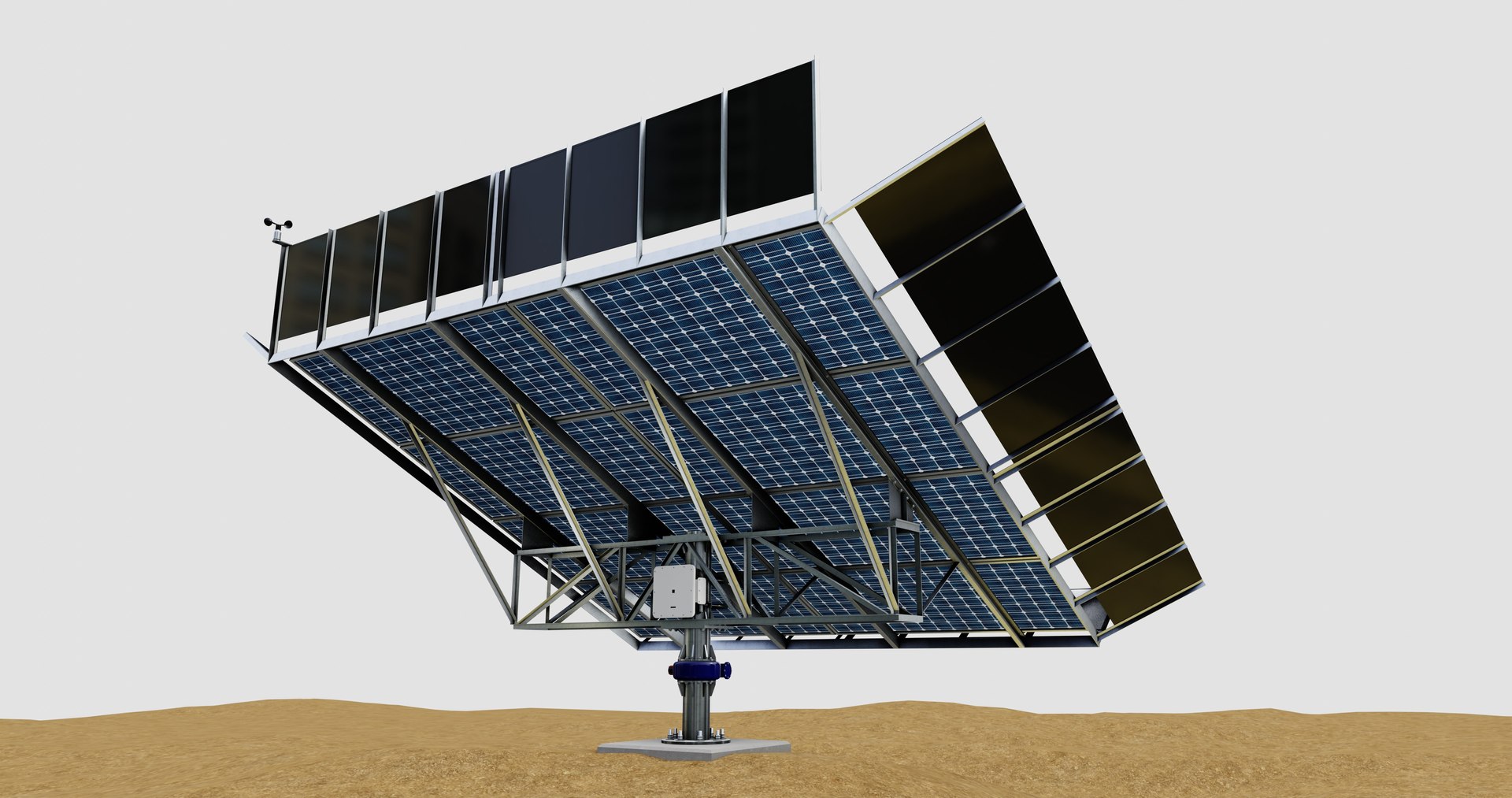 Solar Tracker Pole-2x4 Panel Layout-SOLAR-SIM V01-Mirror Supported 3D https://p.turbosquid.com/ts-thumb/ce/MUDGJt/aE/4/jpg/1757266813/1920x1080/fit_q87/0d81219f20b1fcf801675e351291ba1766298400/4.jpg