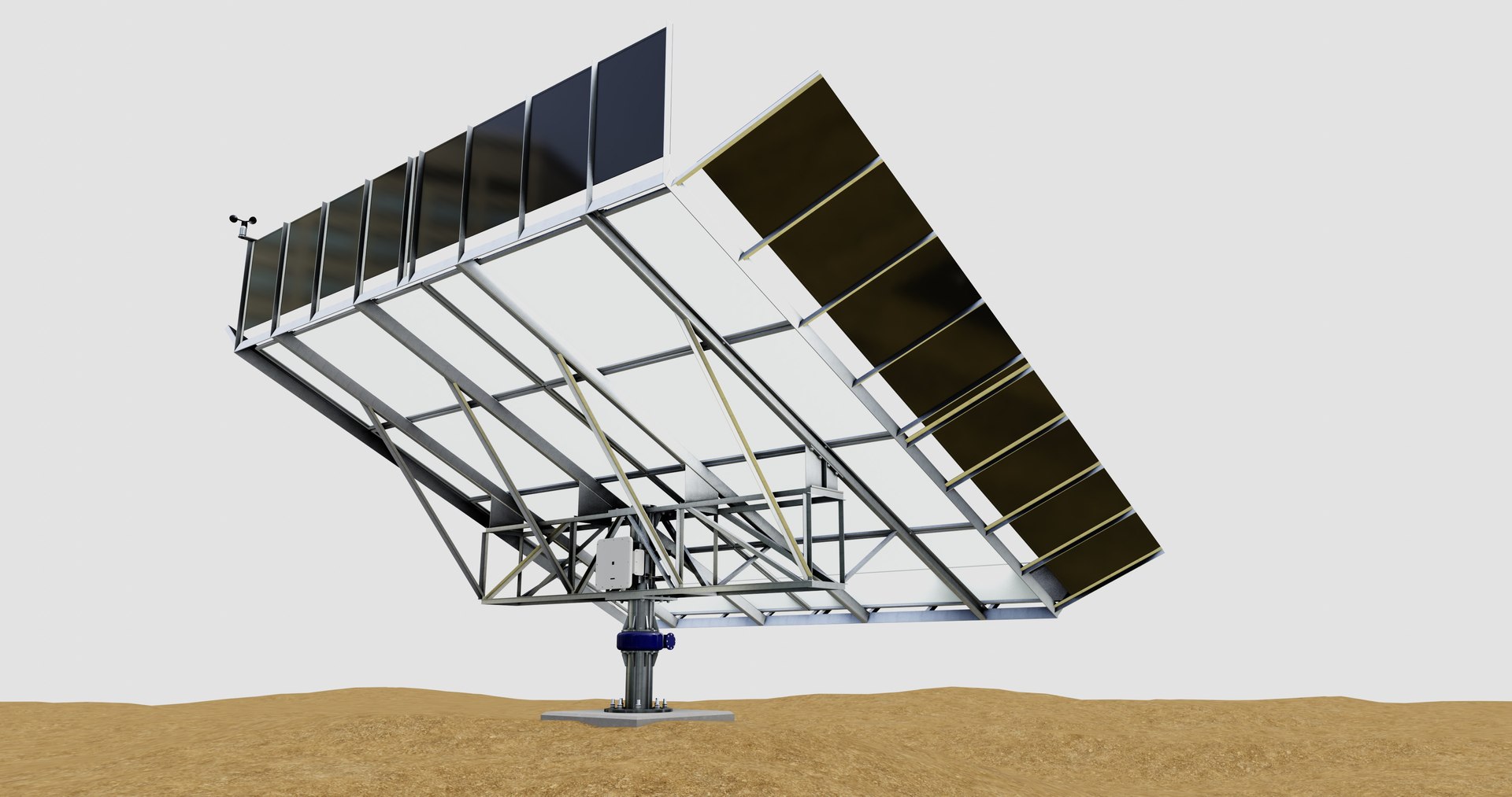 Solar Tracker Pole-2x4 Panel Layout-SOLAR-SIM V01-Mirror Supported 3D https://p.turbosquid.com/ts-thumb/ce/MUDGJt/le/19/jpg/1757266860/1920x1080/fit_q87/b15ec64fcc3a4b100825337075a0676f05f5031a/19.jpg