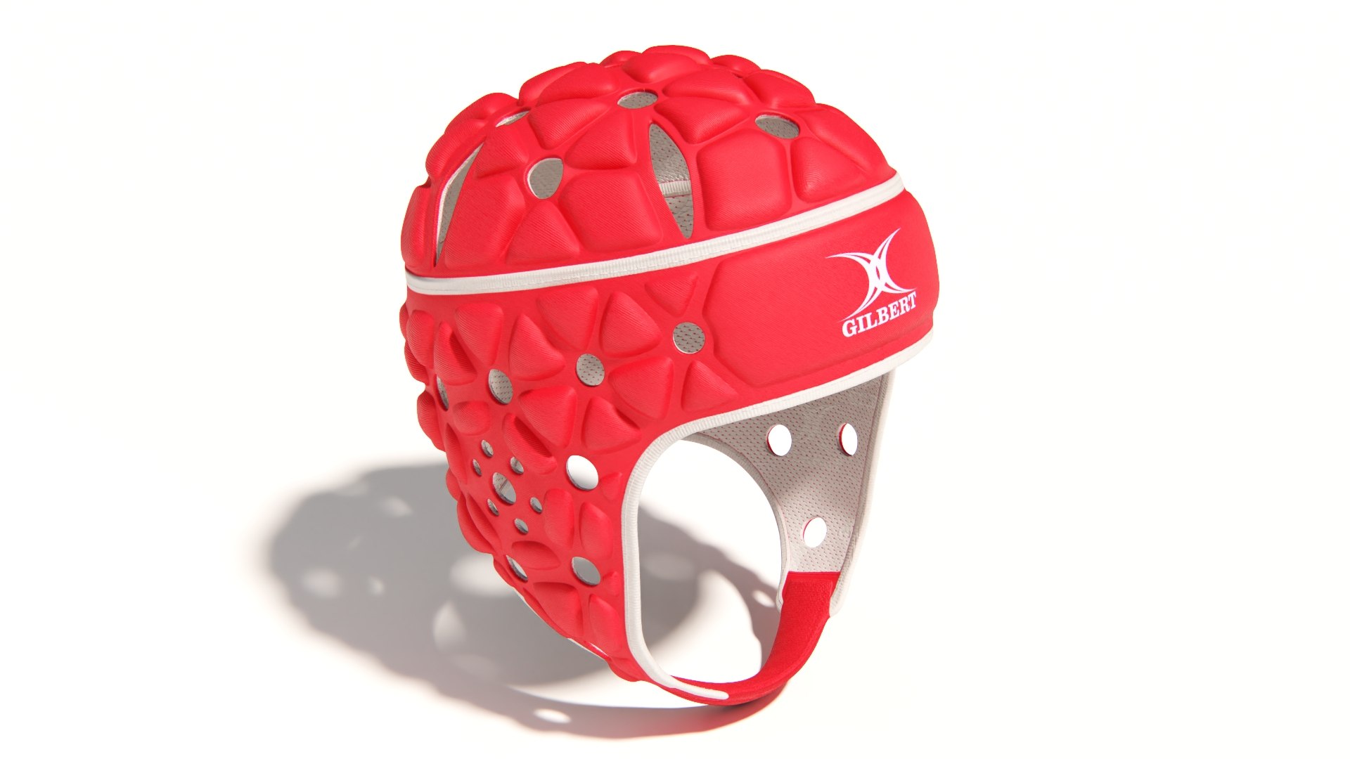 Gilbert Rugby Protective Helmet 3D model preview