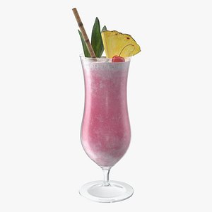 Colorful Fruit Cocktail 3D