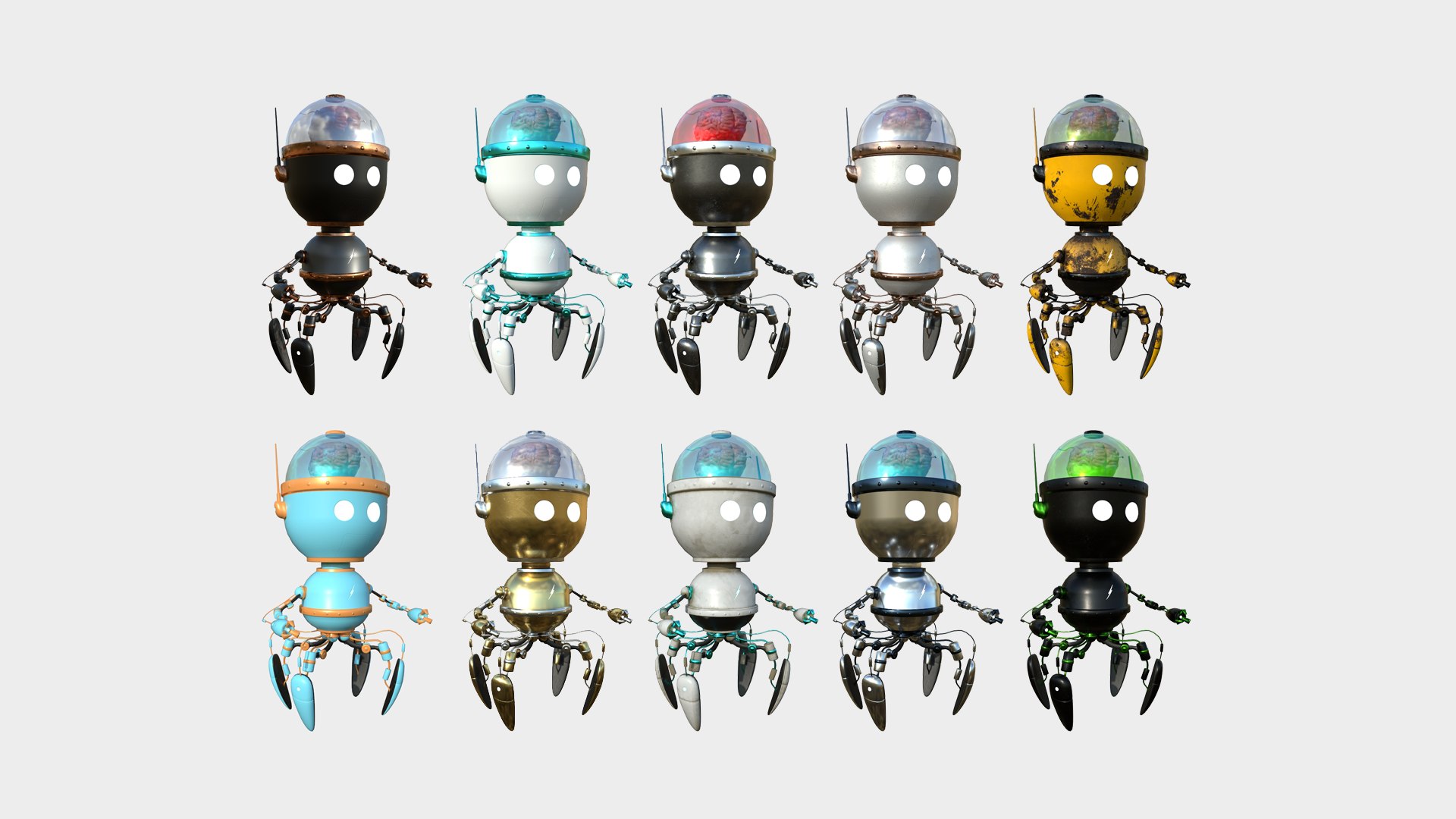 3D 10 Brain Robot G Collection - SciFi Character Design https://p.turbosquid.com/ts-thumb/ce/XoEVK4/GX/collect/png/1649445970/1920x1080/fit_q87/0f5e54486ea6b3c815d83ba86e97bd99785ecfa5/collect.jpg