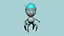 Kolekcja 10 Brain Robot G – Projekt postaci SciFi