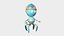 Kolekcja 10 Brain Robot G – Projekt postaci SciFi