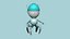 Kolekcja 10 Brain Robot G – Projekt postaci SciFi