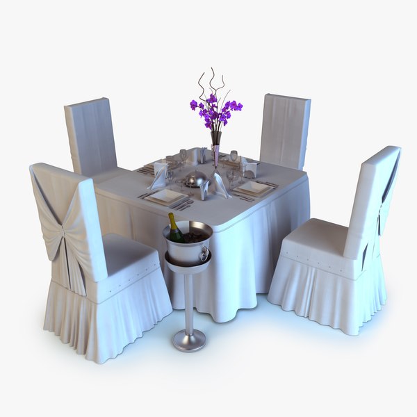 Wedding Table 3D Models for Download | TurboSquid