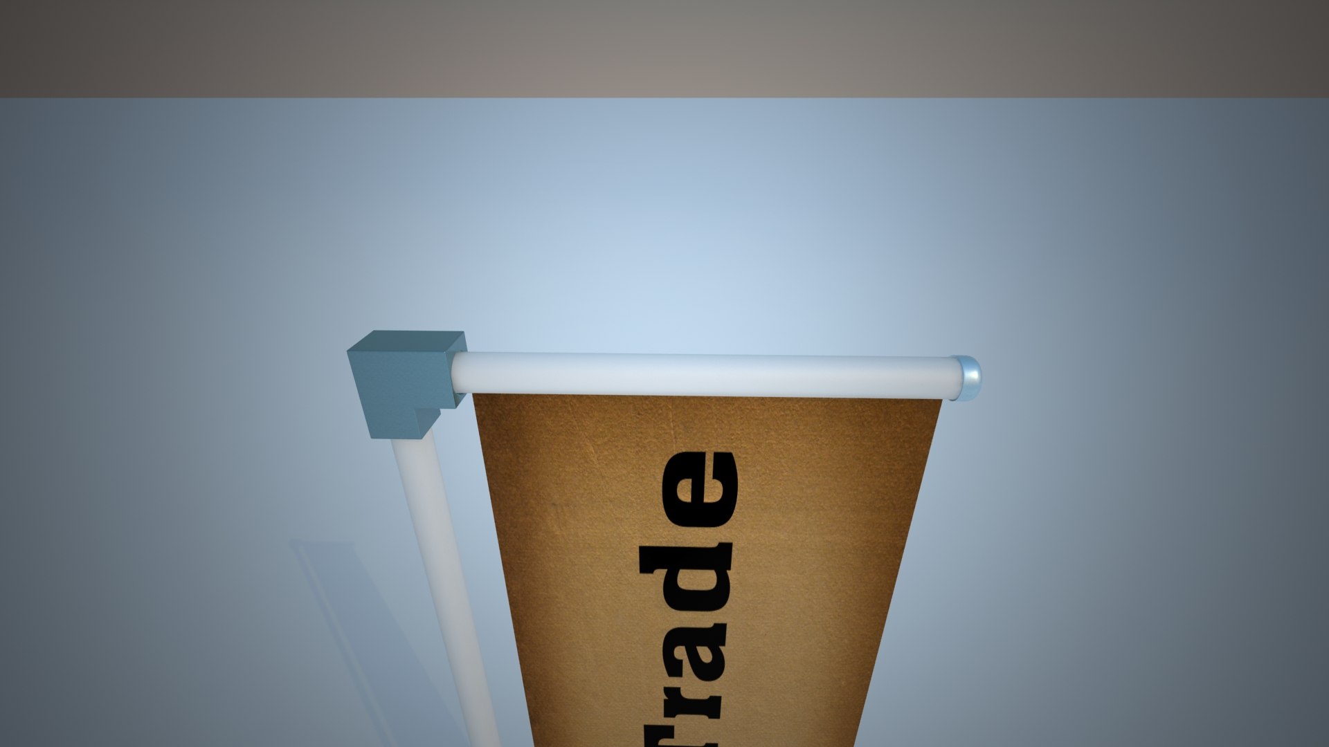 stand flag modul advertising 3d model