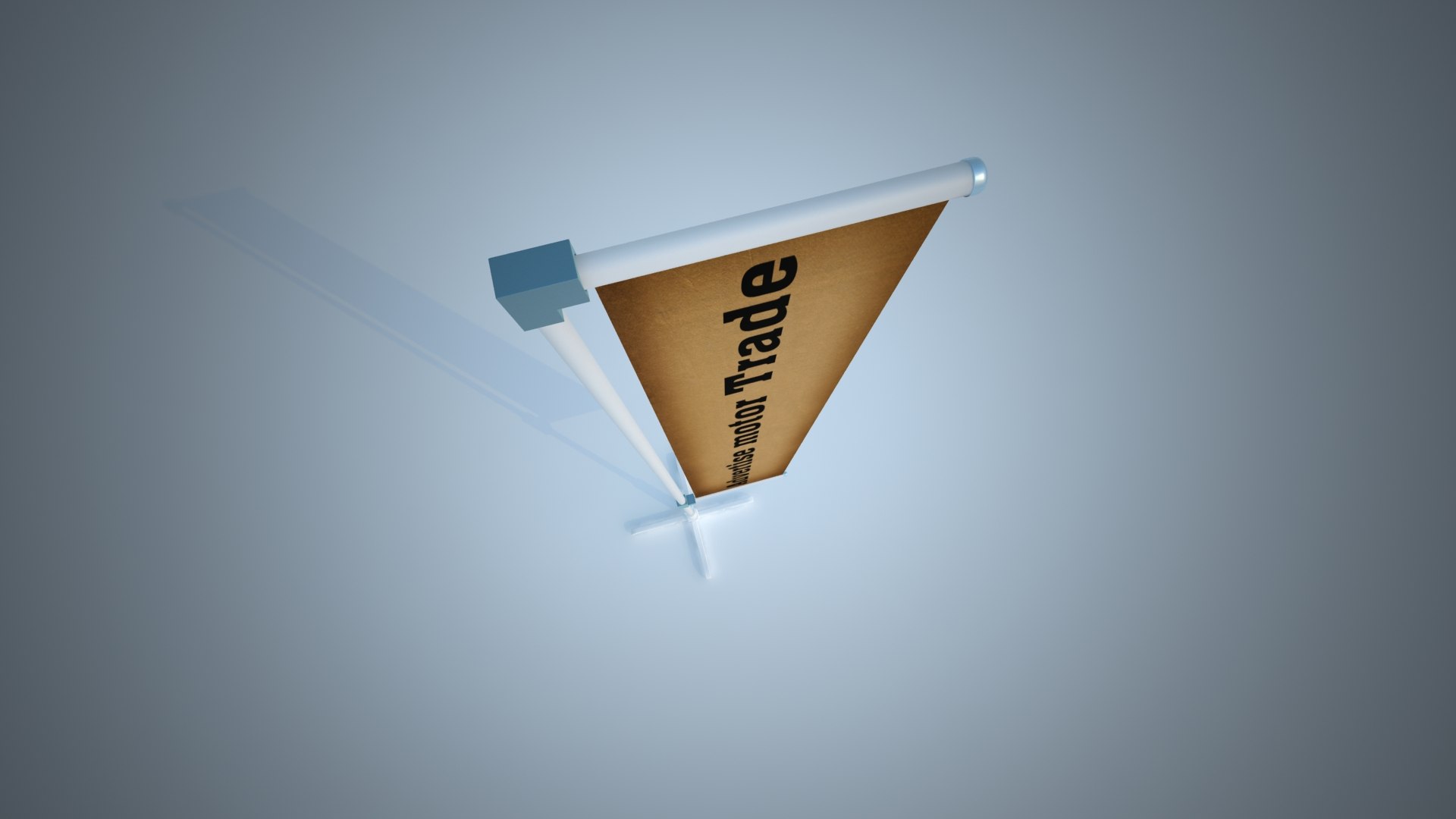 stand flag modul advertising 3d model