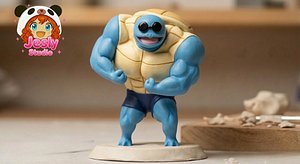 3D Squirtle Sunglasses model