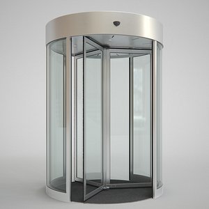 3d model revolving door