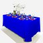 Conjunto de mesa de jantar retangular