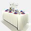 Conjunto de mesa de jantar retangular