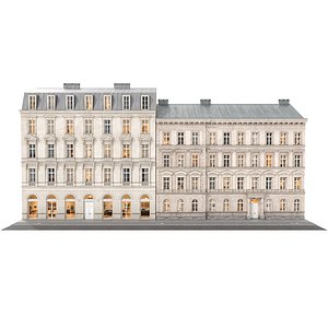 Historic Facade Building Set 01