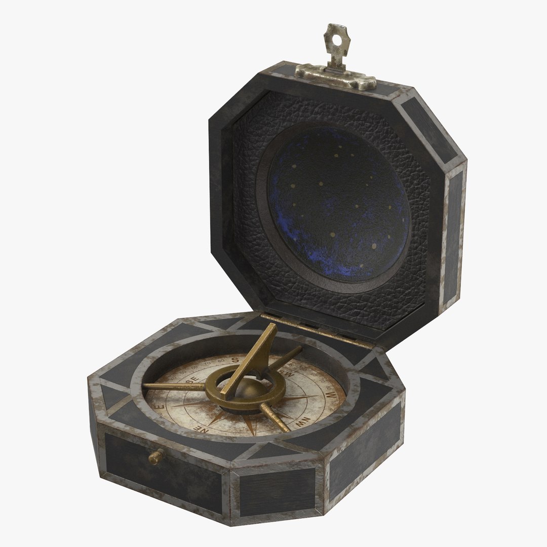 3D Pirate Astrolabe Treasure Compass Model - TurboSquid 1235415