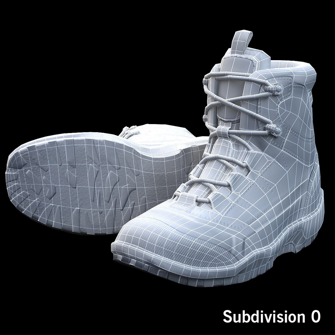 3d tactical boot https://p.turbosquid.com/ts-thumb/ce/qhhphg/rMhd4bfa/boot_low1wire/jpg/1421423169/1920x1080/fit_q87/6ae912a68c3ab61e78839590821ee99a45609e79/boot_low1wire.jpg