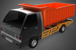 3D SMALL TIPPER DUMP TRUCK PICK UP HYDRAULIC CONTAINER CAR VEHICLE