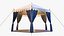 Luxury Gala Event Tent  Hexagonal Marquee Gazebo 3D Model