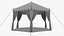 Luxury Gala Event Tent  Hexagonal Marquee Gazebo 3D Model