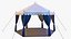 Luxury Gala Event Tent  Hexagonal Marquee Gazebo 3D Model