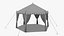 Luxury Gala Event Tent  Hexagonal Marquee Gazebo 3D Model