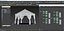 Luxury Gala Event Tent  Hexagonal Marquee Gazebo 3D Model