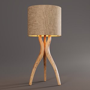 Modern Soft Tripod Lamp 3D model