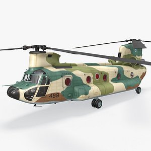 CH-47J Chinook JASDF Static 3D model