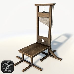 guillotine 3d obj