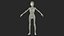 Anorexic Woman T-Pose 3D