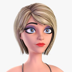 girl woman female 3d max