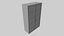Gabinete con puertas de vidrio Lowpoly
