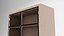 Gabinete con puertas de vidrio Lowpoly