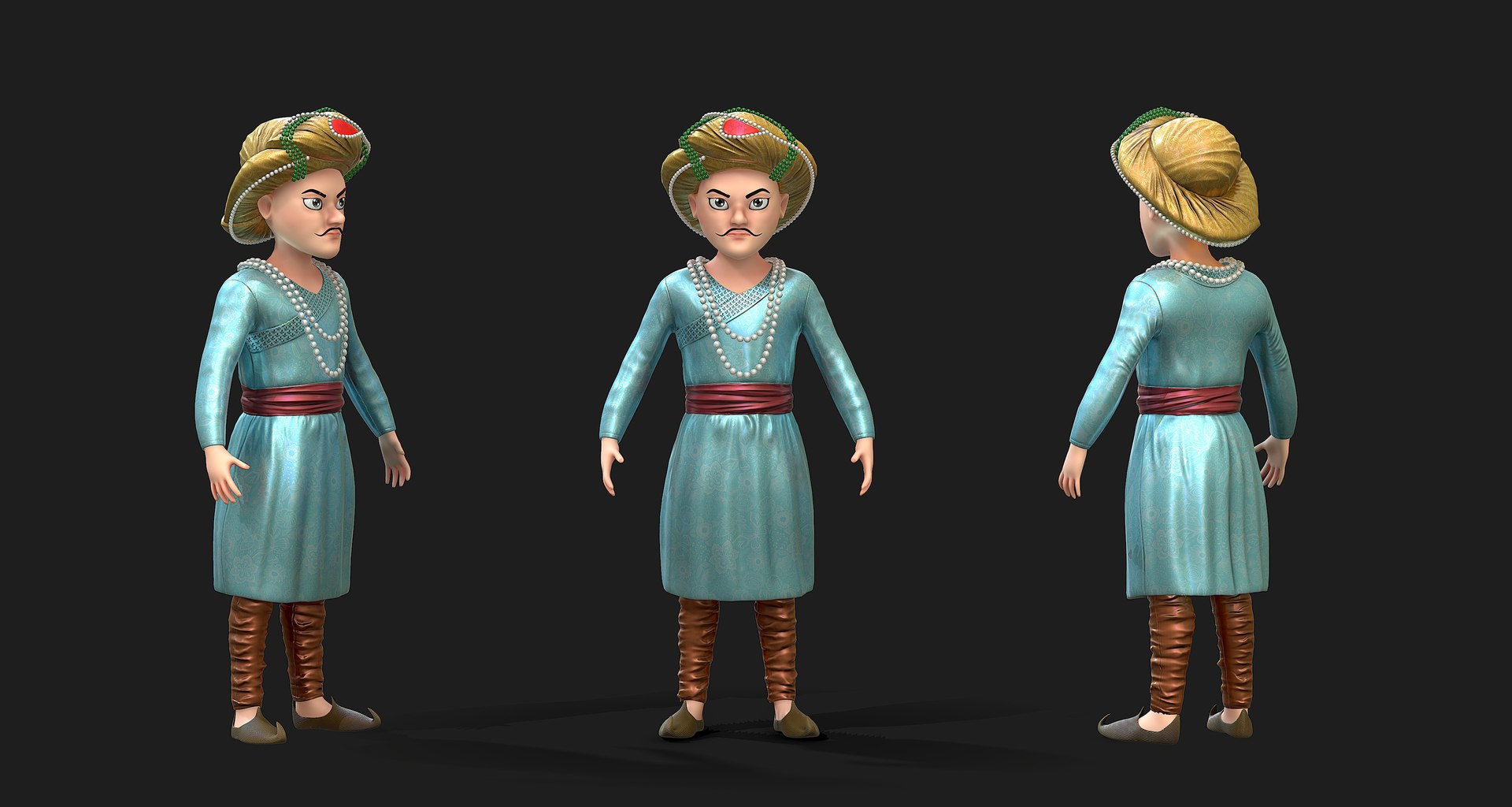 Character sultan 3D - TurboSquid 1514423