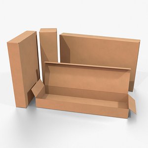 Tuck Top Boxes - Long and Narrow Set model