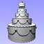 3d wedding cake figures