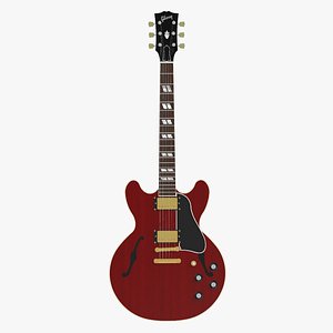 Gibson ES Hollow Body Guitar with Red Wood Finish