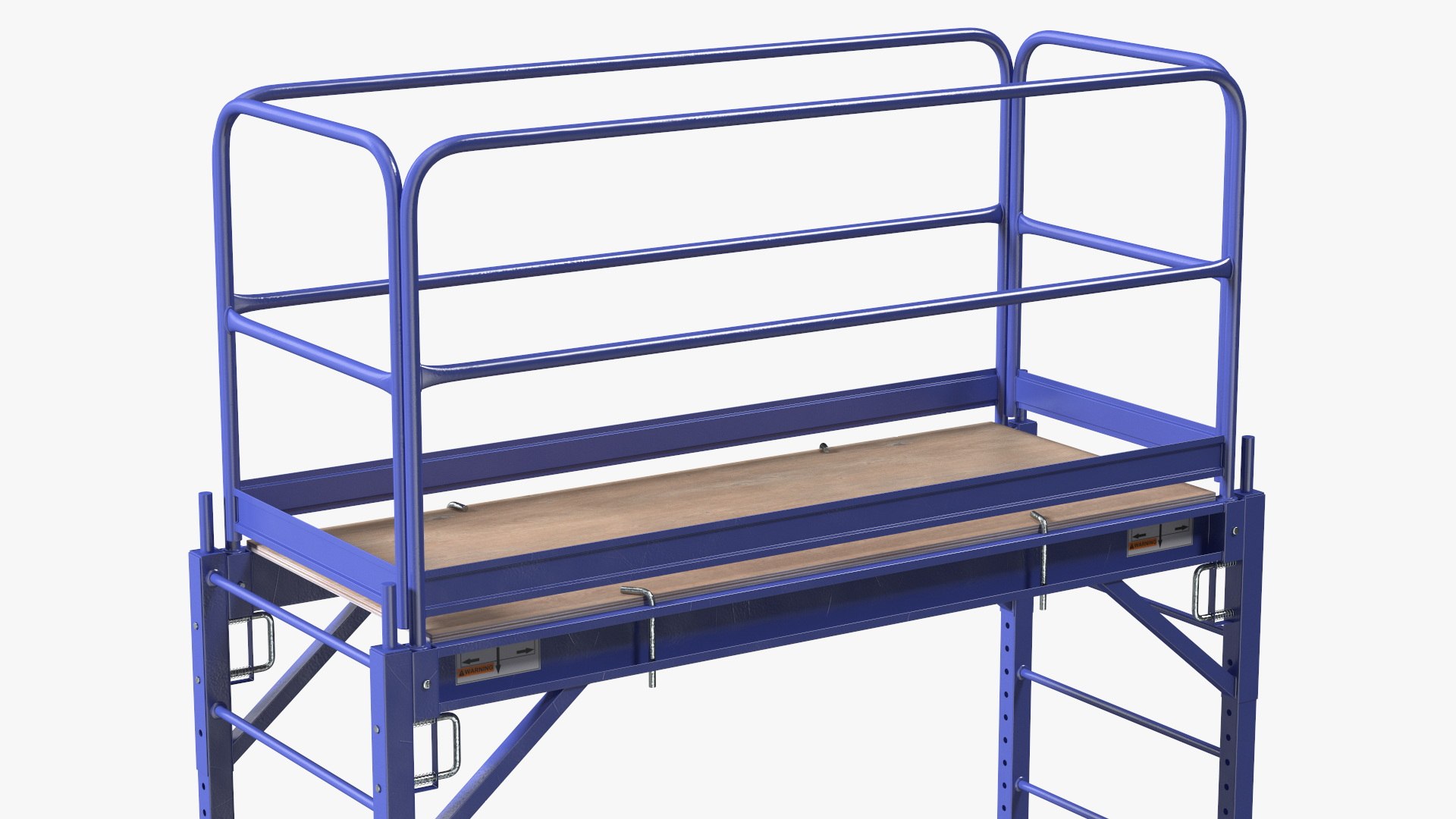 3D Blue 2 Story Rolling Scaffold Tower - TurboSquid 2130646