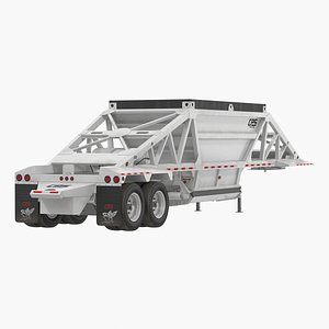 Manac Belly Dump Trailer Rigged 3D Model