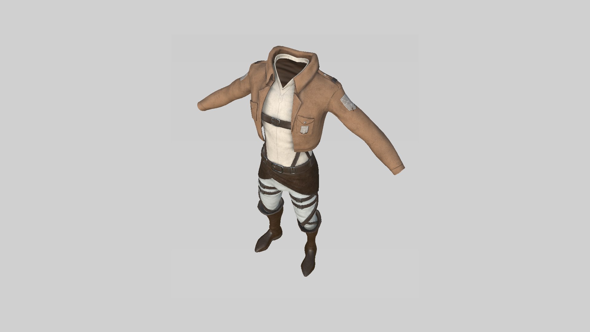 04 Attack on Titan Outfit Collection - Character Design Anime 3D model https://p.turbosquid.com/ts-thumb/cf/N5KySP/5V/r23/png/1631818825/1920x1080/fit_q87/92ee03dd80305050347f937c370350545b18edd1/r23.jpg