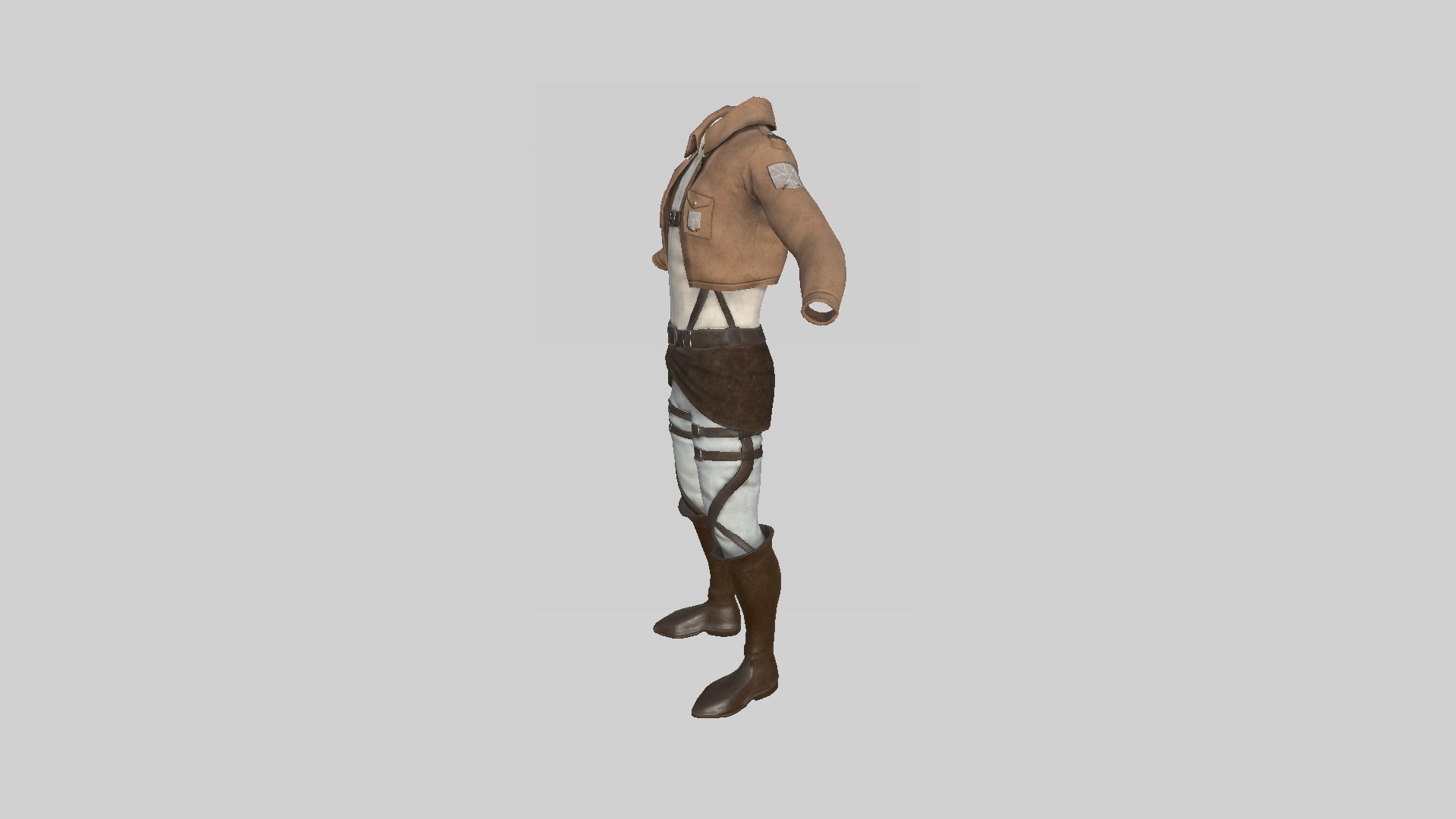 04 Attack on Titan Outfit Collection - Character Design Anime 3D model https://p.turbosquid.com/ts-thumb/cf/N5KySP/Fo/r25/png/1631818818/1920x1080/fit_q87/2a59596531c56f547d559c726bbf195d5f4670b5/r25.jpg