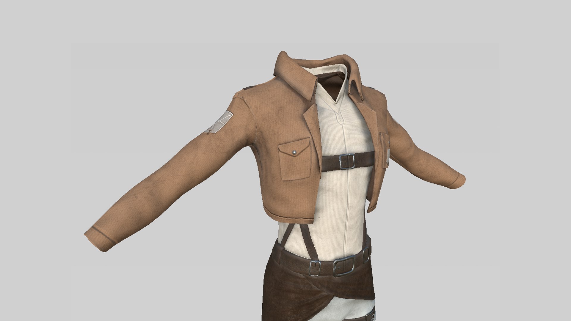 04 Attack on Titan Outfit Collection - Character Design Anime 3D model https://p.turbosquid.com/ts-thumb/cf/N5KySP/PE/r24/png/1631818822/1920x1080/fit_q87/5357f044bbb4f3ad47509d3743cce7c20b225445/r24.jpg