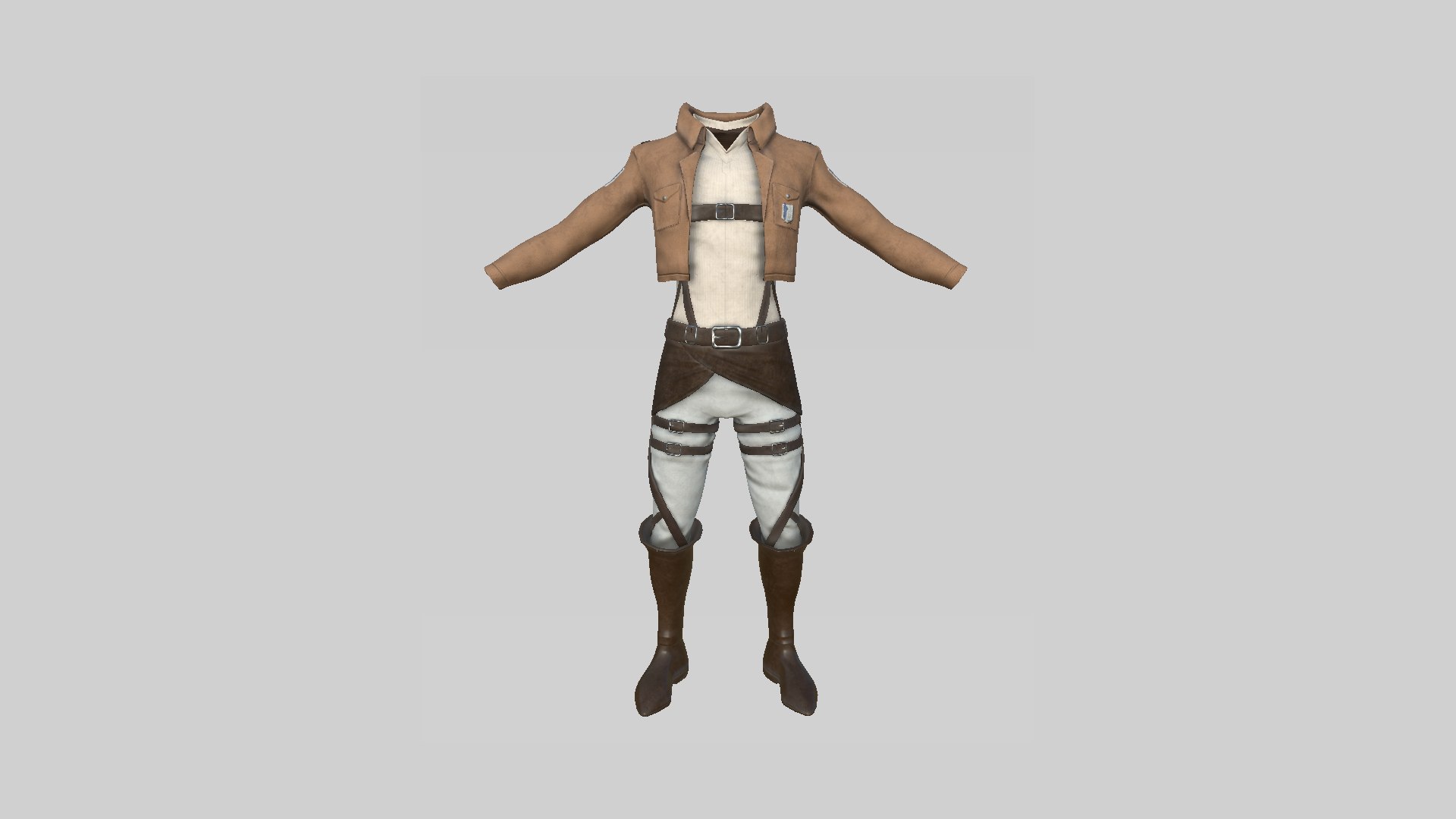 04 Attack on Titan Outfit Collection - Character Design Anime 3D model https://p.turbosquid.com/ts-thumb/cf/N5KySP/gP/r42/png/1631818819/1920x1080/fit_q87/246de3de9bbbb7ace9c40c7d49429e10484c067c/r42.jpg