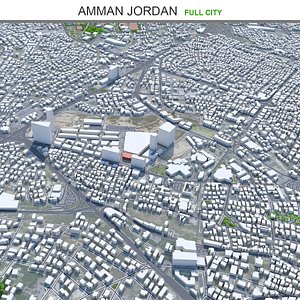 3D city area building model