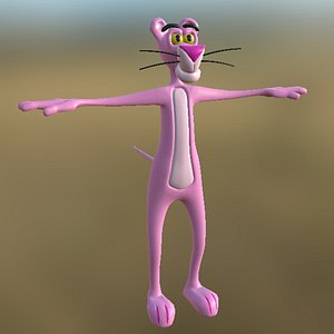 Pink Panther Free 3D Print Model in Animals 3DExport