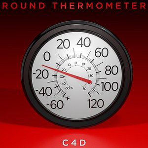thermometer temperature fahrenheit 3D model