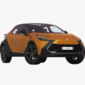Toyota C-HR 2024 With interior 3D model